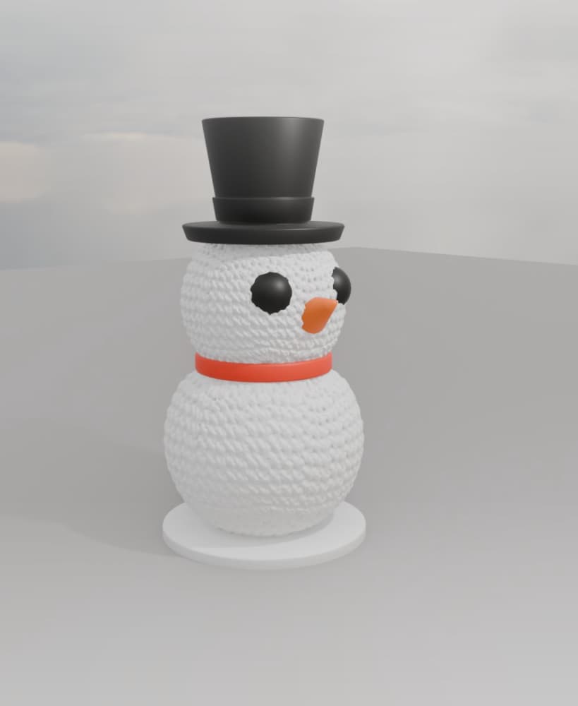 Muñeco de nieve 3d model