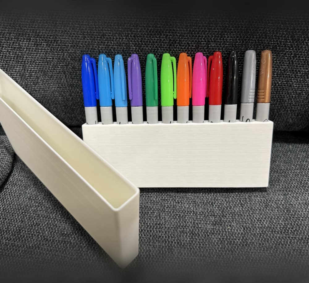 sharpie holder 12 pack.stl 3d model