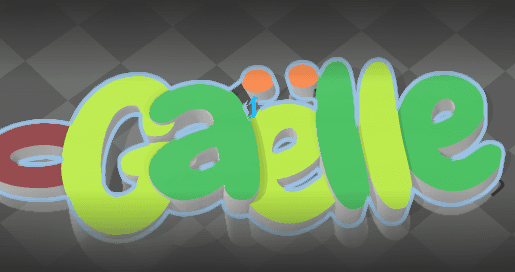 Gaëlle keychain 3d model