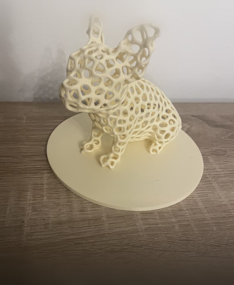 Voronoi French Bulldog No supports 3d model