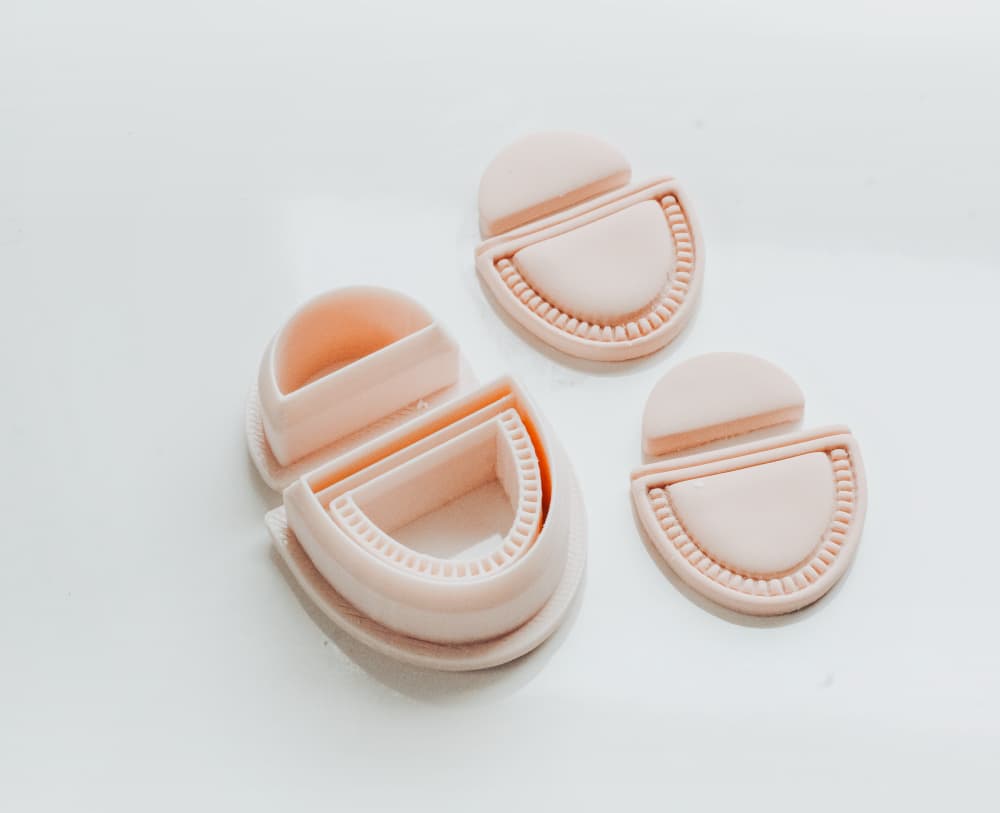 2 PIece Clay Cutter Set 3d model