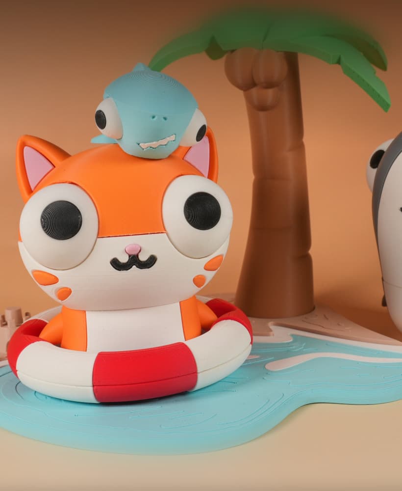 Beach Diorama 3d model