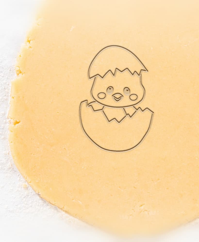 Chick Cookie Cutter, Biscuit Cutter 3d model