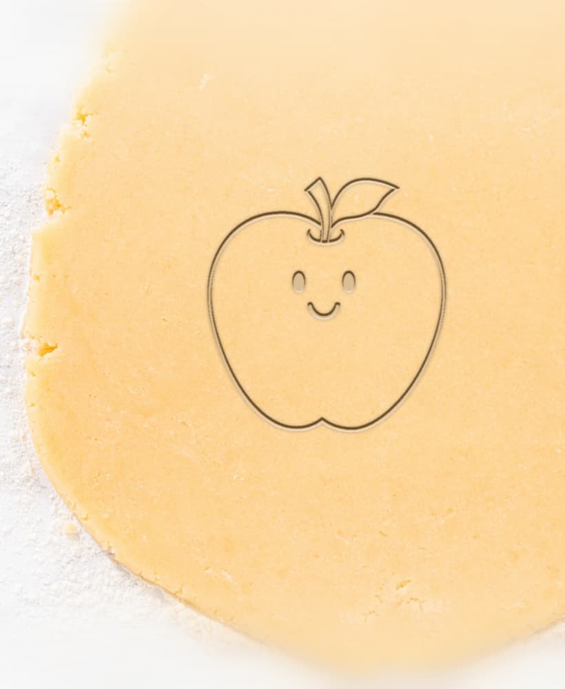 Apple Cookie Cutter, Biscuit Cutter 3d model
