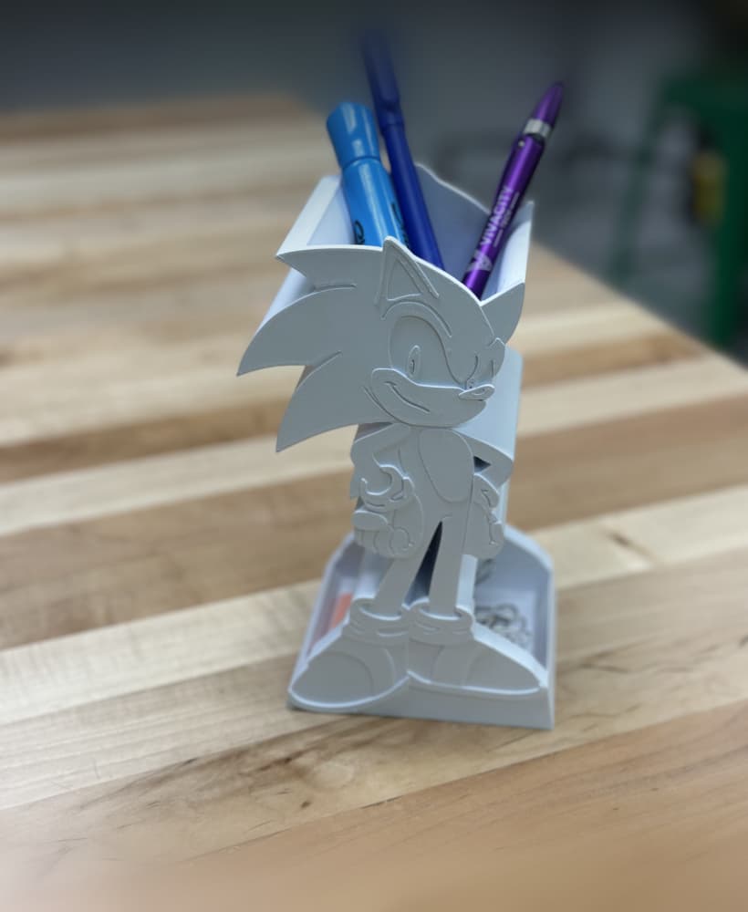 Sonic Desk Organizer 3d model