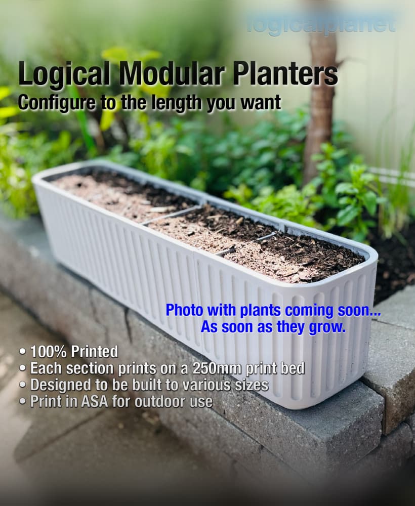 Logical Modular Planters 3d model