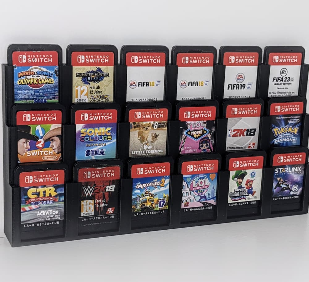 Nintendo Switch game cartridge towers X100 3d model