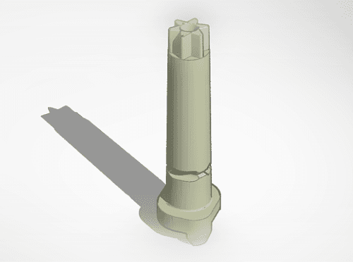 Thermomix Cutter Drive Shaft 3d model