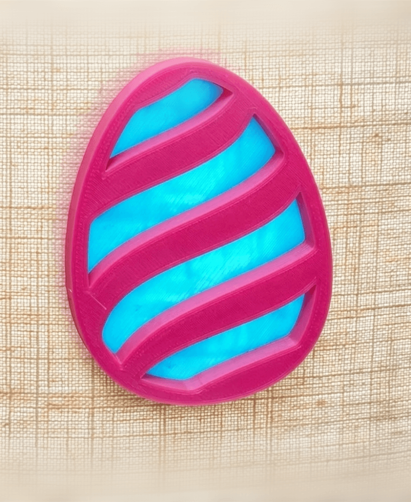 FREE Easter Egg Lamp Shade Ornament | Magnetic Light-Up Decoration | R7Makers 3d model