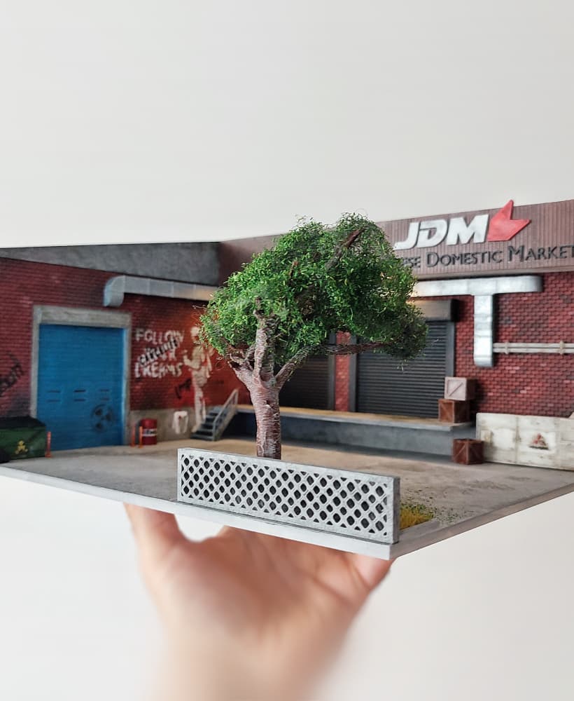 JDM Garage & Warehouse Diorama for Hot Wheels and 1:64 Diecast Cars 3d model