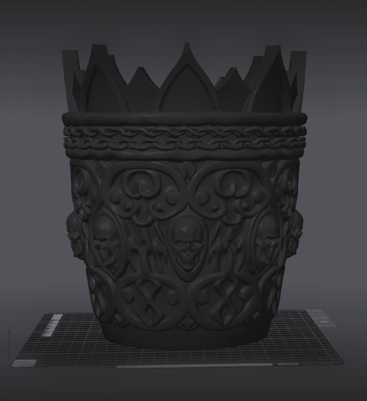 crown of the fallen plant pot.3mf 3d model