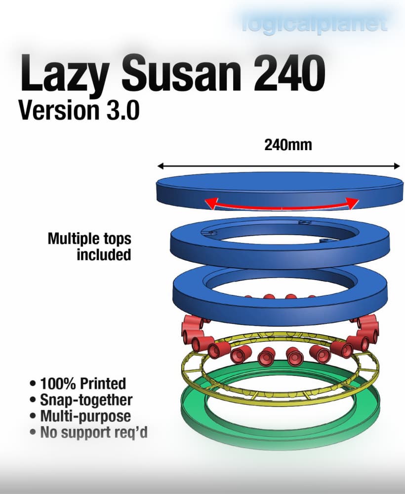 Lazy Susan 240 v3.0 3d model