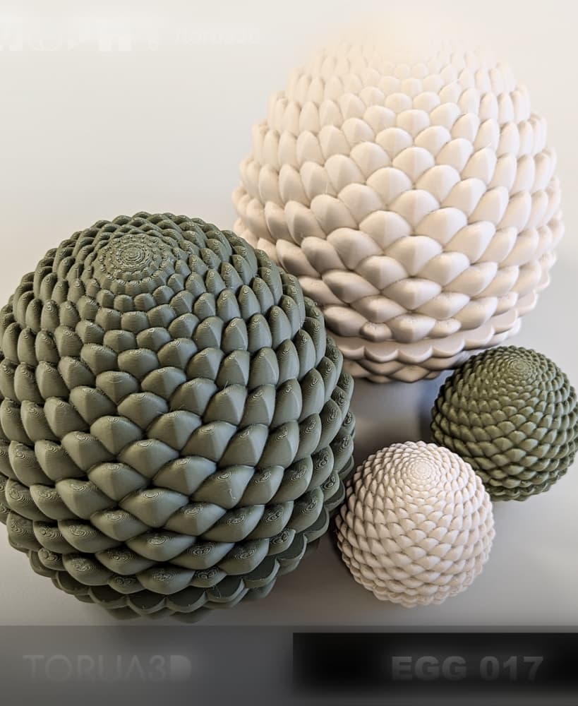 Dragon egg 017 - Print in place - No supports - STL 3d model