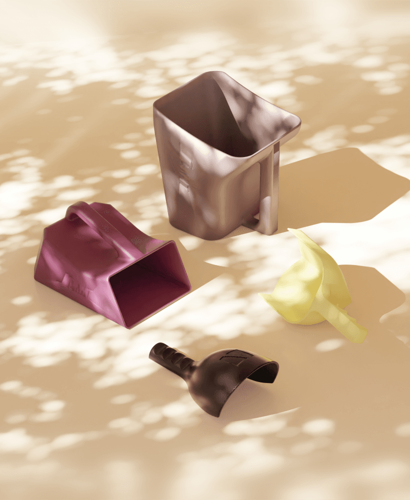 4 Industrial Scoops 3d model