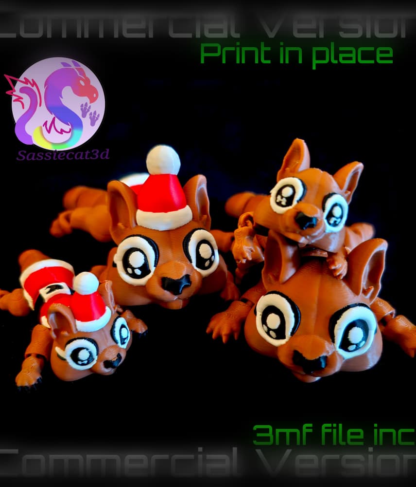 Chipmunk and Christmas Chipmunk *Commercial Version* 3d model