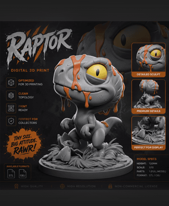 Baby Velociraptor 3d model