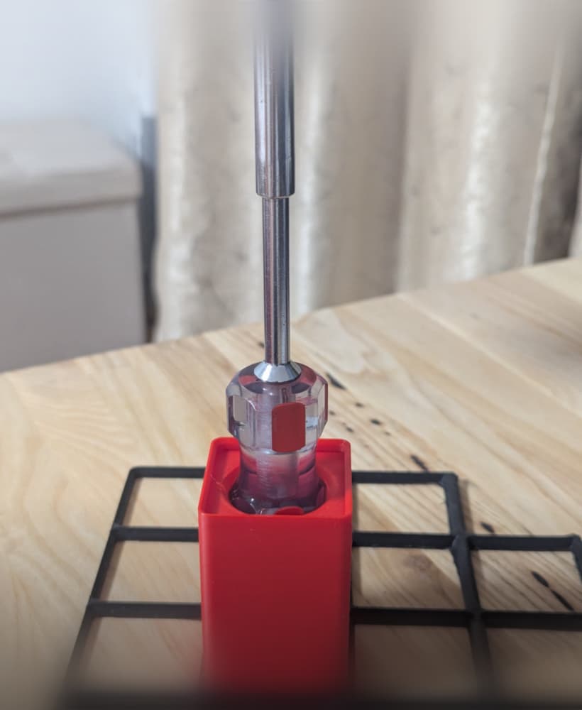 Gridfinity 1x1 Vertical Screwdriver Holder 3d model