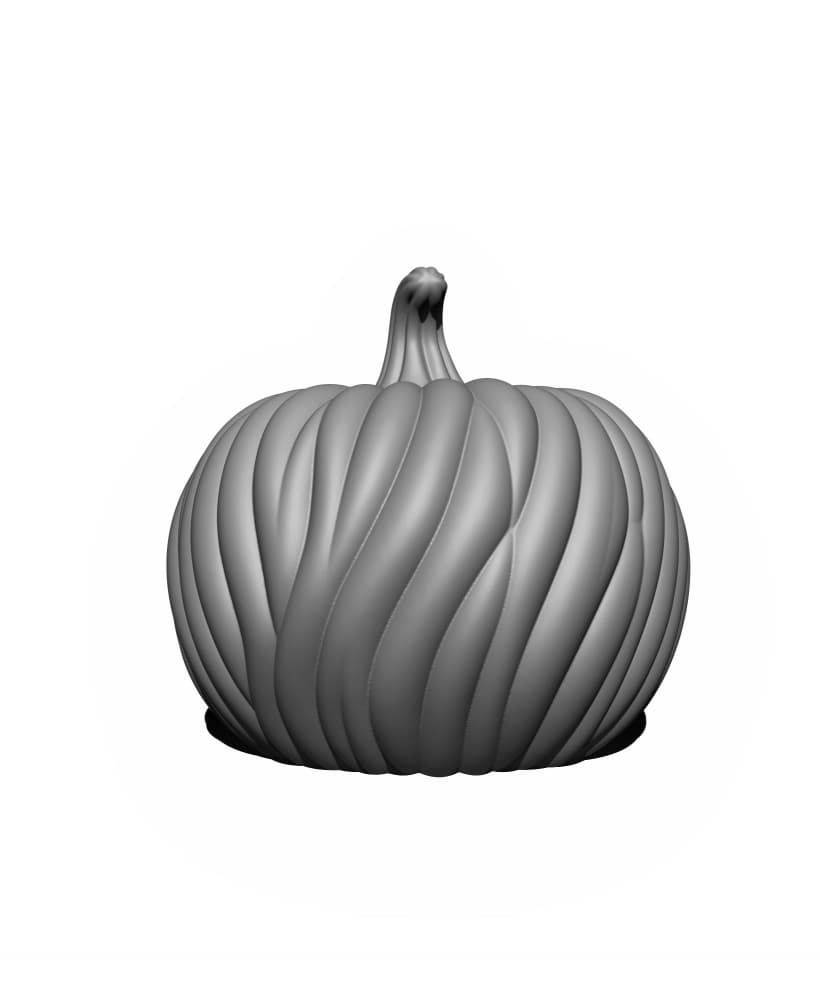 Woolly Pumpkins for Halloween 3d model