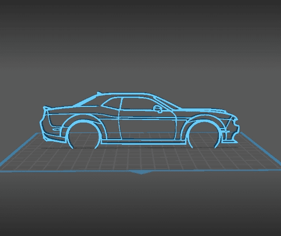Dodge - Challenger SRT Demon Wall Art 3d model