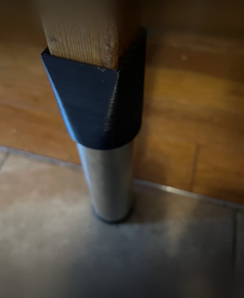 Square‑to‑Round Furniture Riser 3d model