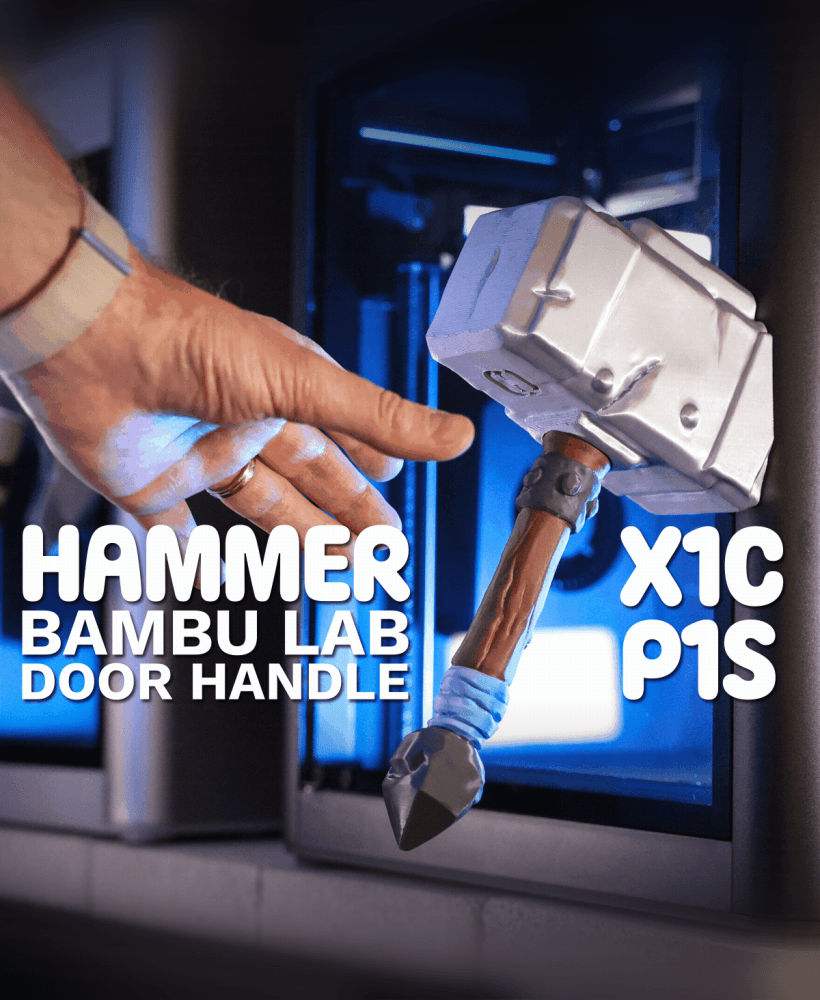 Forge Hammer - Handle for Bambu Lab printers 3d model
