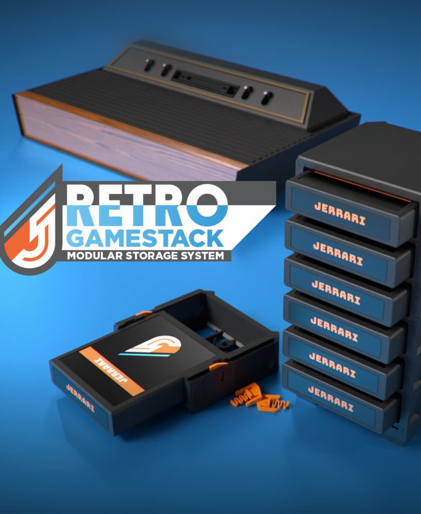 RETRO Game stack - Atari 2600 3d model