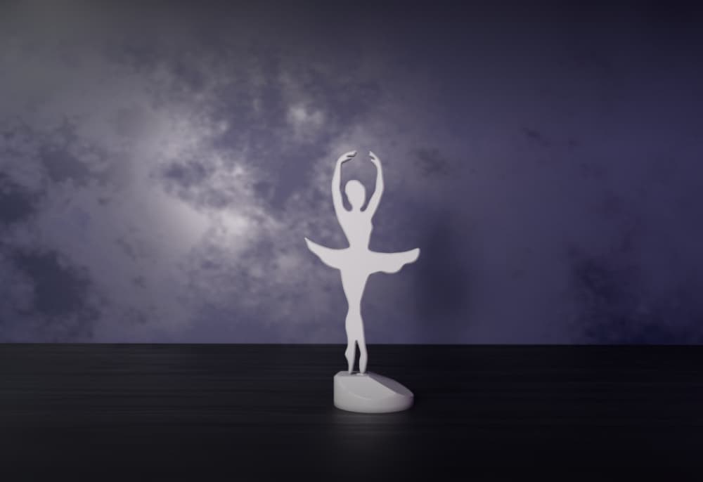 BALLERINA DANCER, DECORATION 3d model