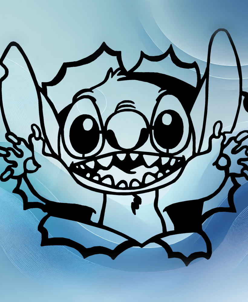 Stitch Wall Art 3d model