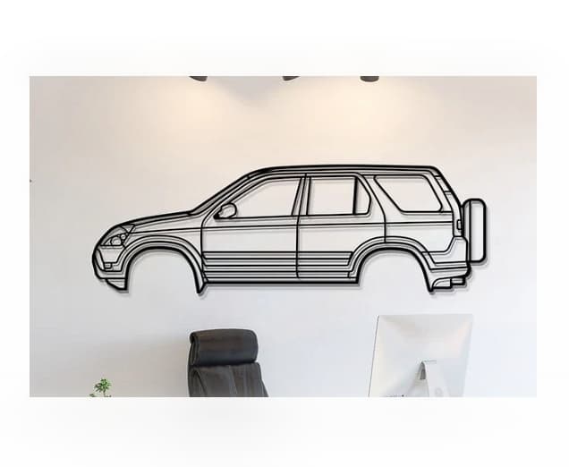 Honda - CR V 2002 Wall Art 3d model