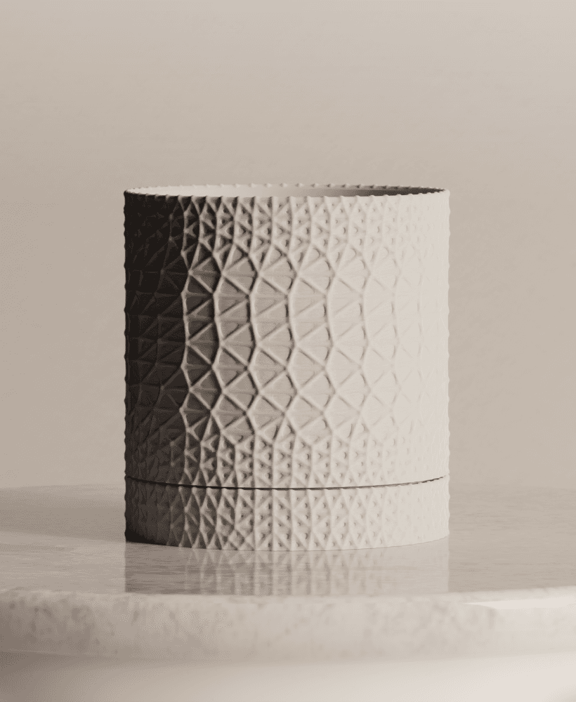 Planter with dripping tray 3d model