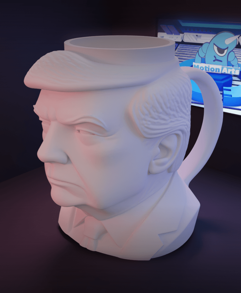 Caneca Donald Trump.stl 3d model