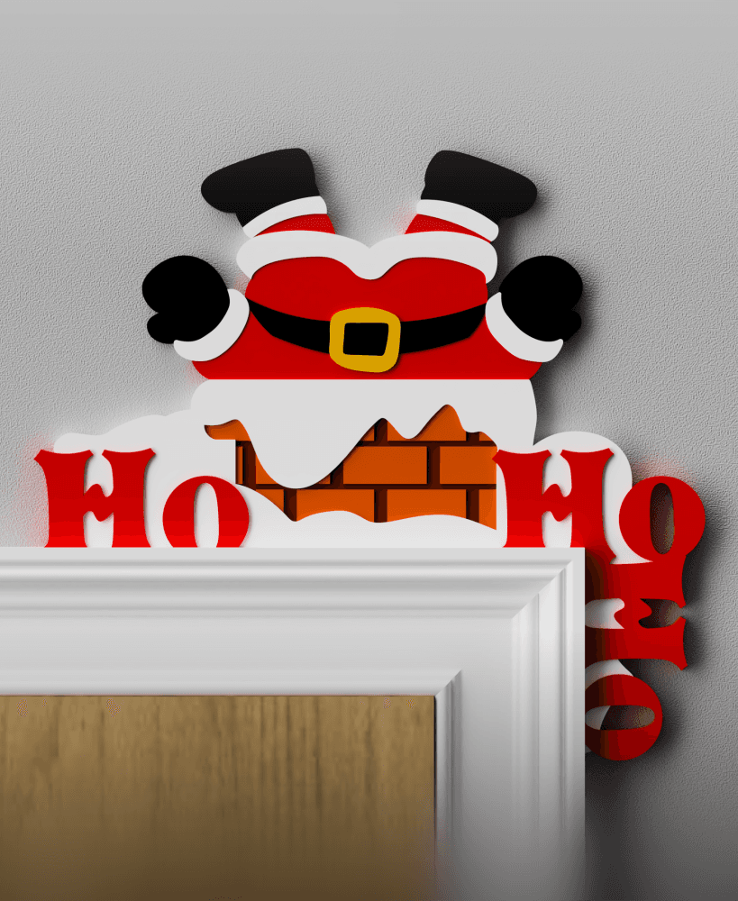 Santa Claus Door Topper 3d model
