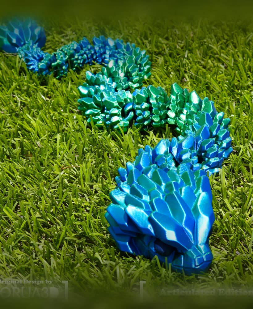 Articulated Crystal Snake 006 3d model