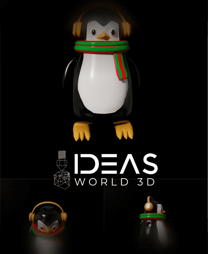 Winter Penguin – Adorable Season 3D Model 3d model