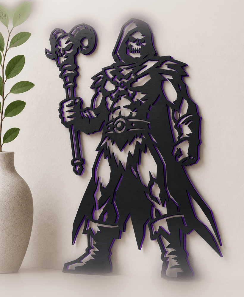 skeletor-masters-universe-2 wall art home decor 3d model