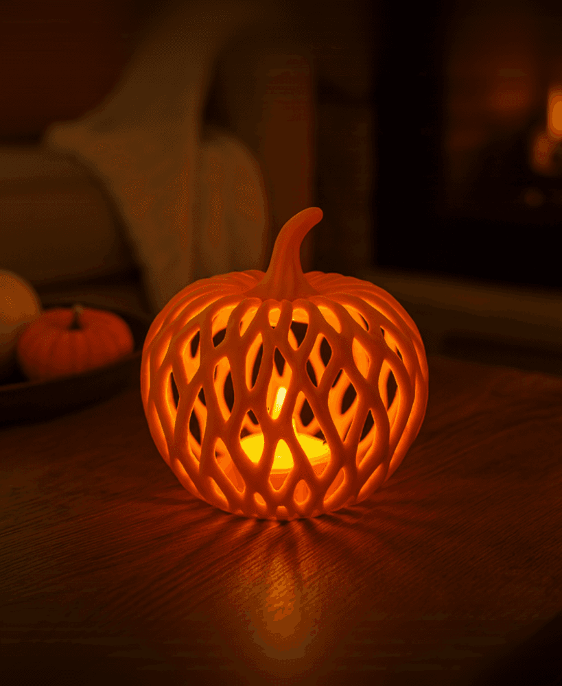 WEAVE PUMPKIN / AUTUMN DECOR / HALLOWEEN DECOR / VORONOI 3d model