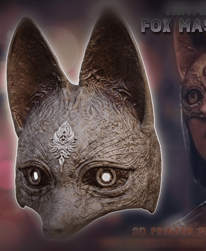 Hinako Fox Cosplay Mask Silent Hill F 3d model