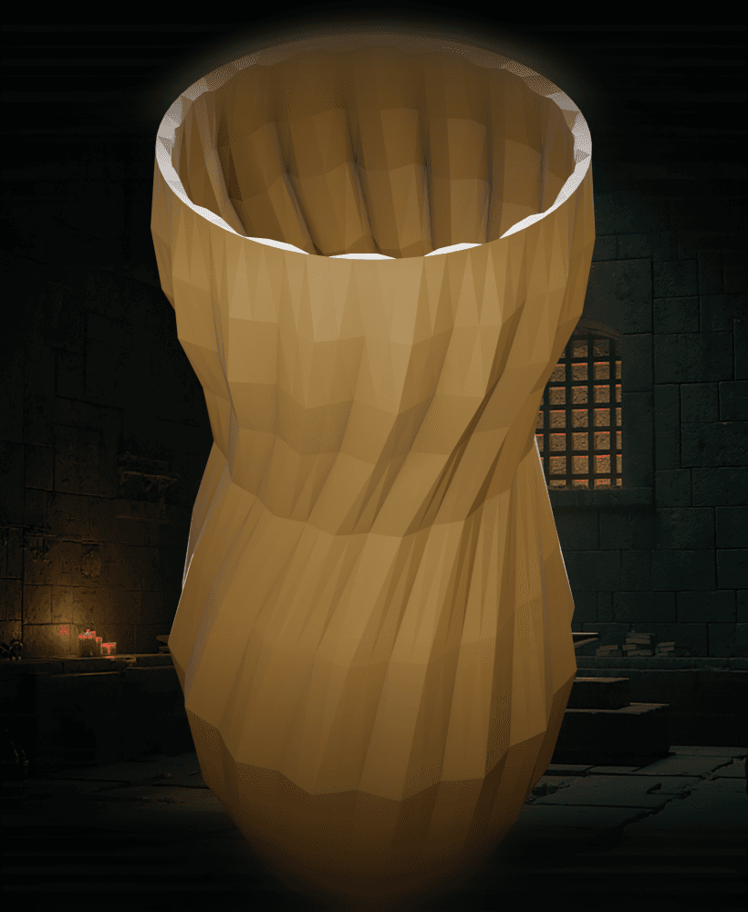 Hourglass Shaped Vase 3d model