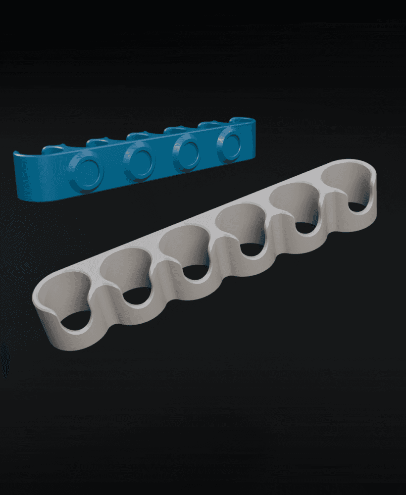 Magnetic whiteboard marker holder 3d model