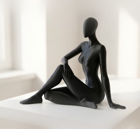Abstract Female Sculpture - Modern Figurative Art 3d model