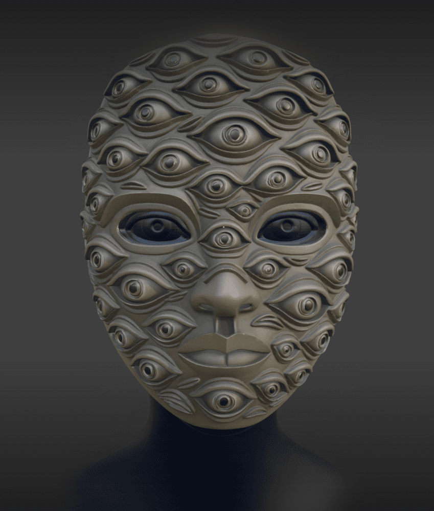 Angel Eyes Mask 3d model