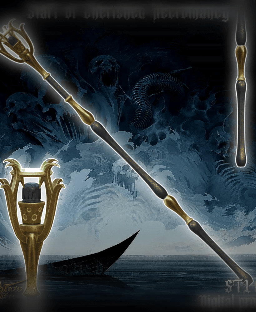Staff of Cherished Necromancy 3d model