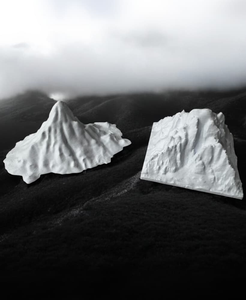 mountain set of 2 3d model