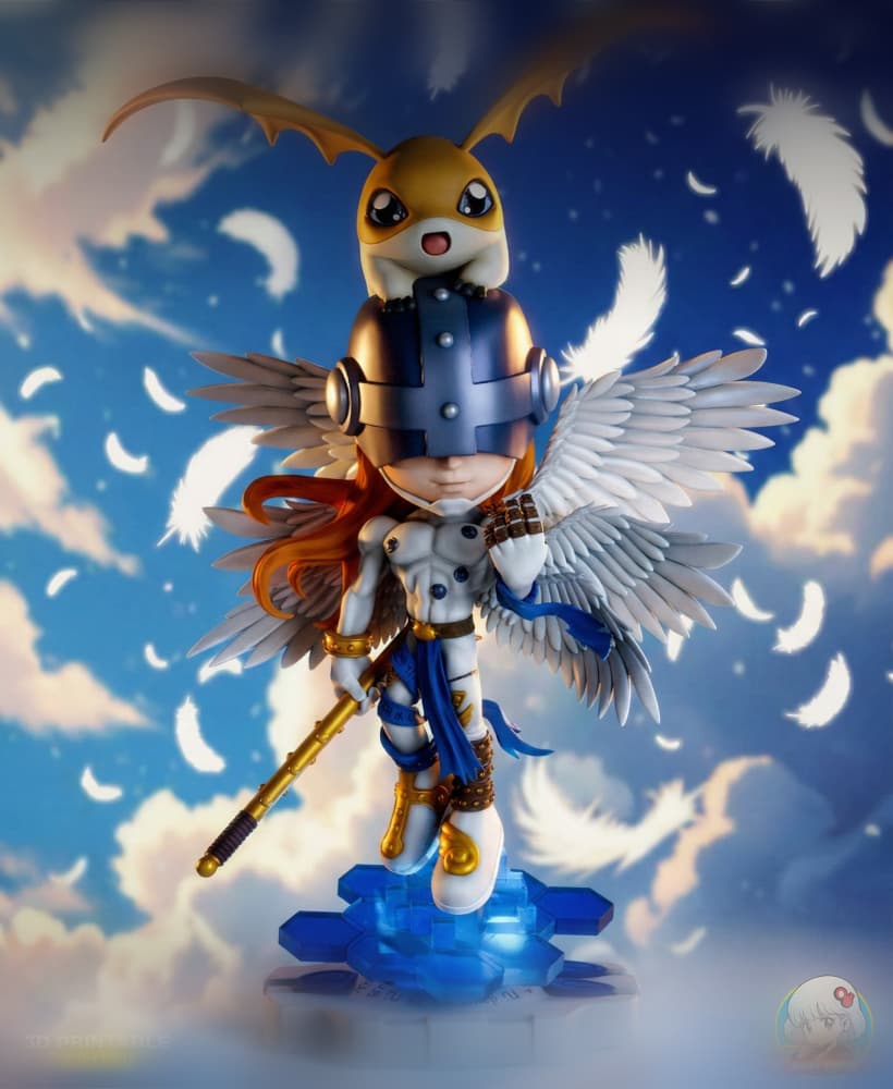 Angemon Digimon Chibi - Premium Collectible 3d model
