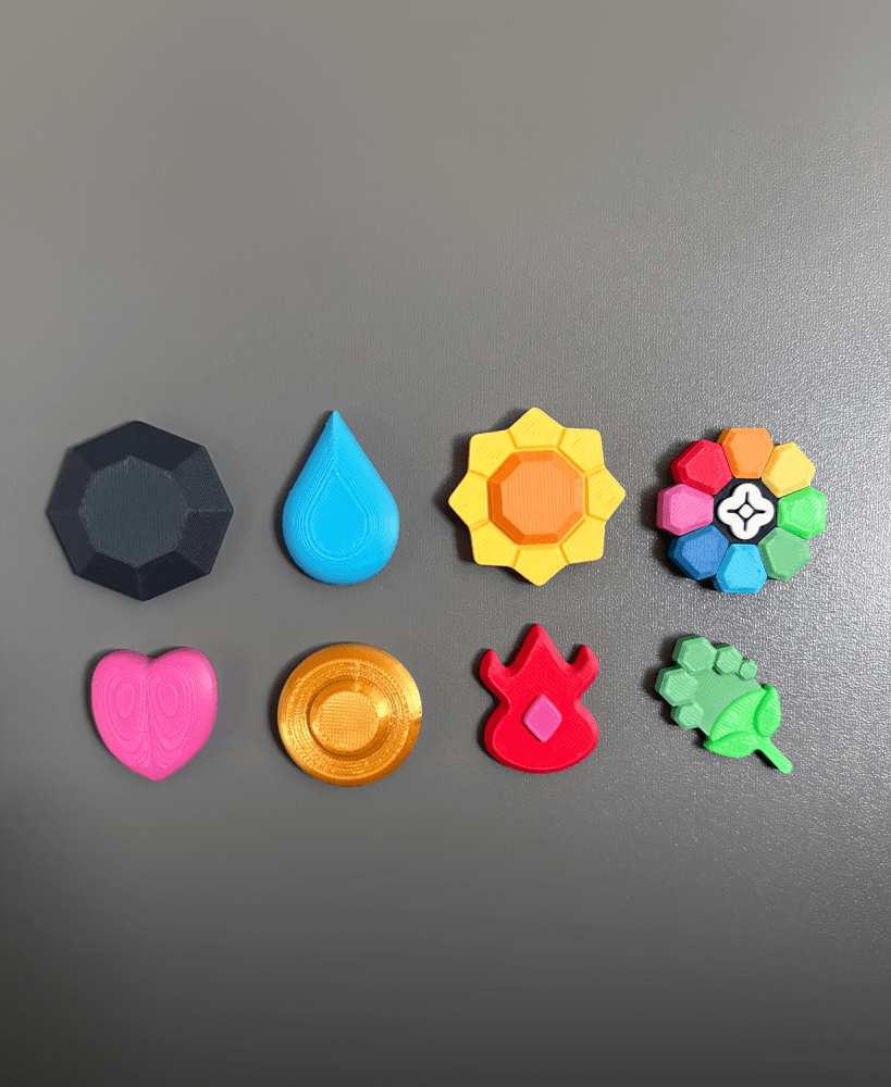 Kanto Badge Fridge Magents 3d model