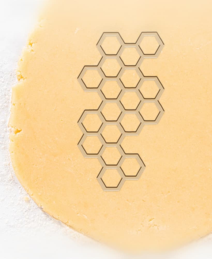 Hexagon Cookie Cutter, Biscuit Cutter 3d model