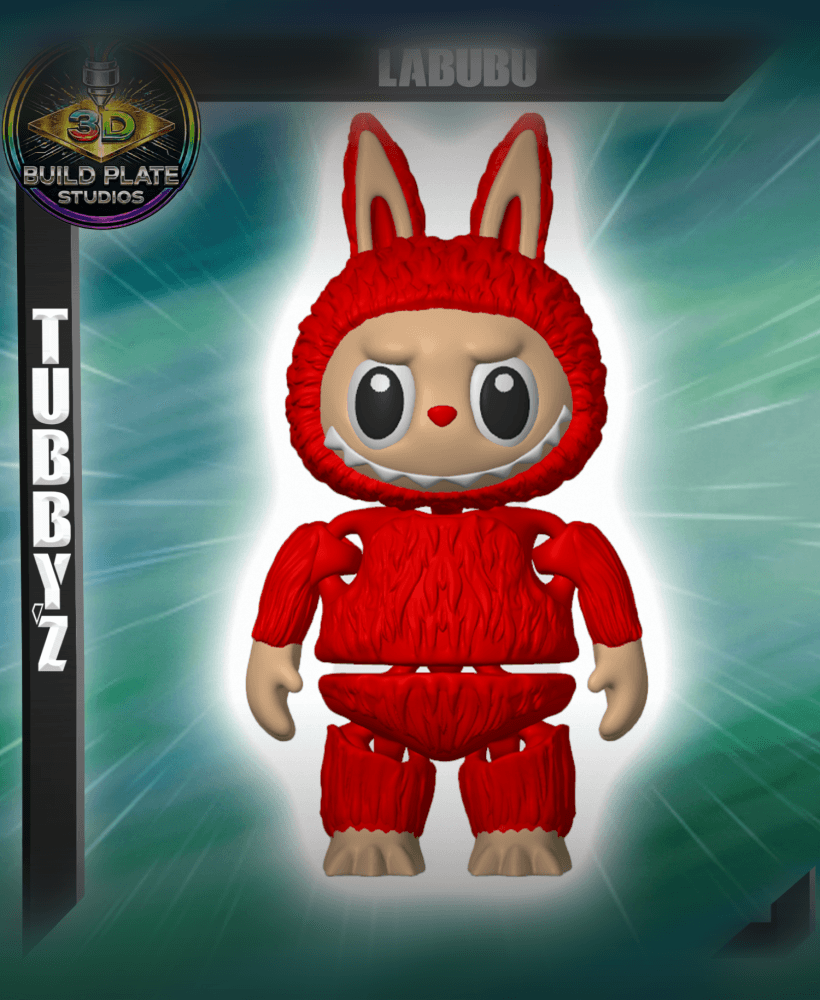 Labubu Multicolor Flexi Print-In-Place 3d model