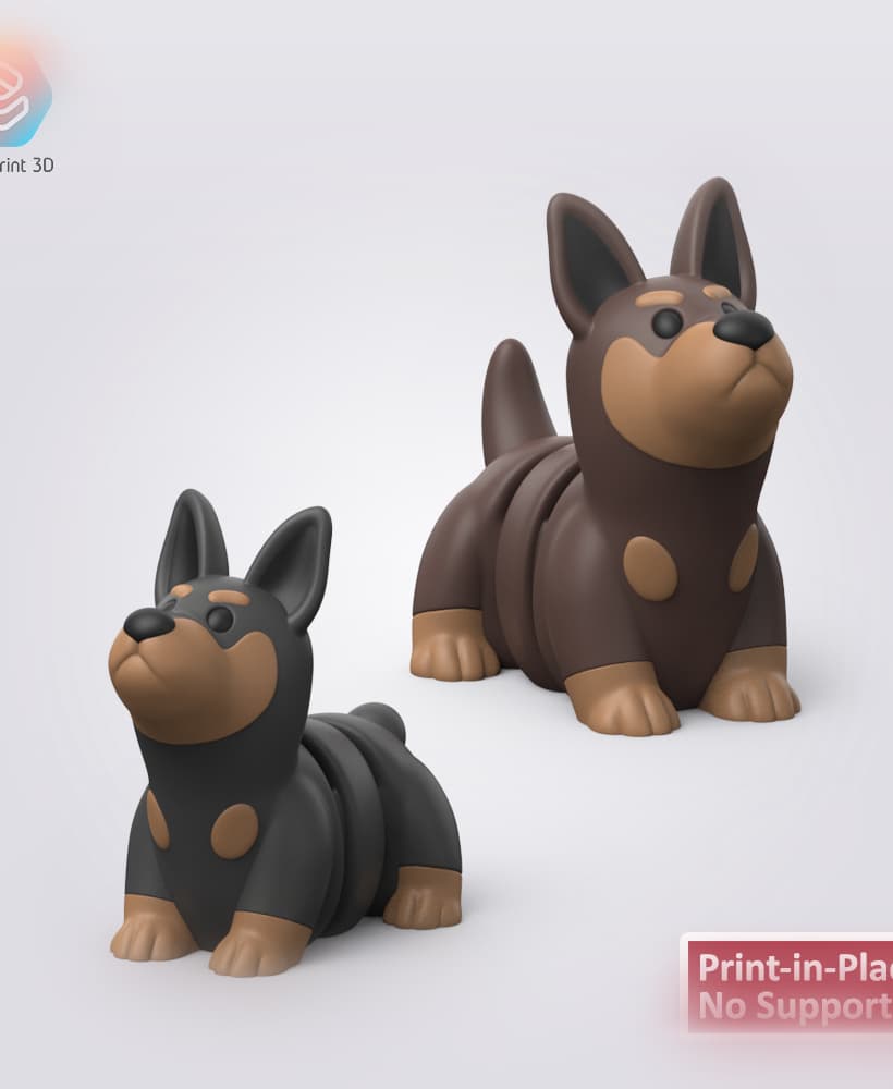 Flexi Doberman 3d model