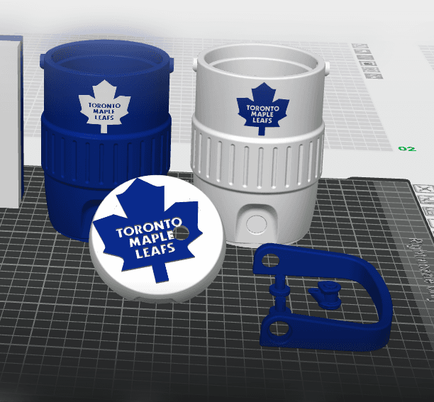 Maple Leafs coozie.3mf 3d model