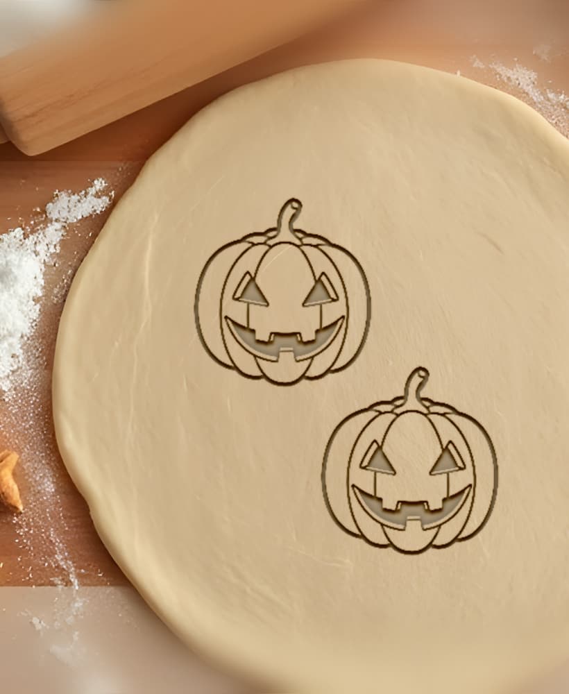 Pumpkin Cookie Cutter, Biscuit Cutter 3d model